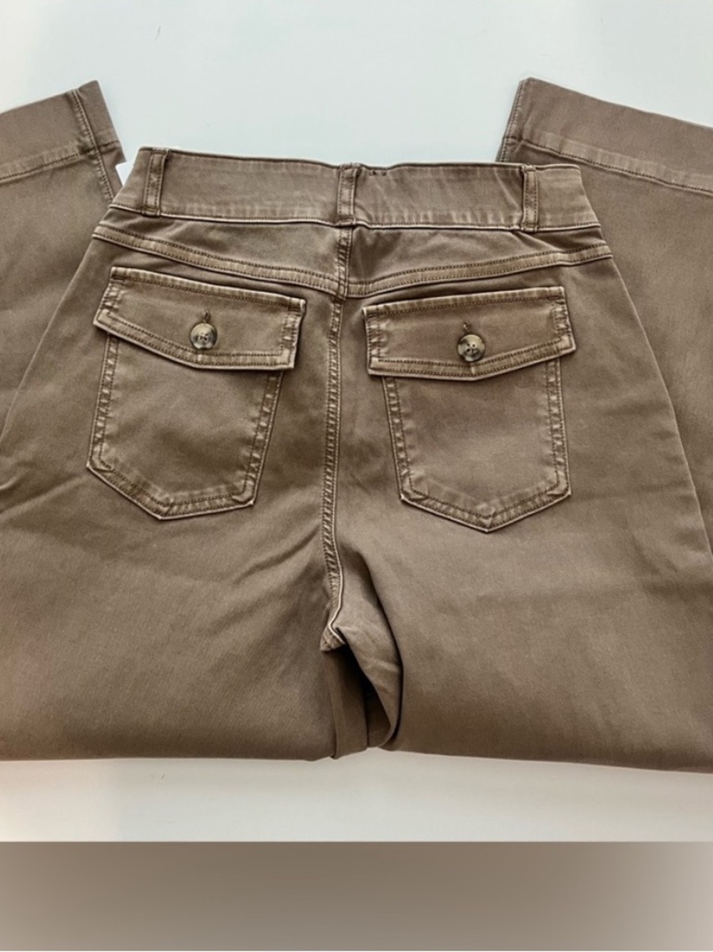 SPANX Wide Leg Pants in Taupe Brown